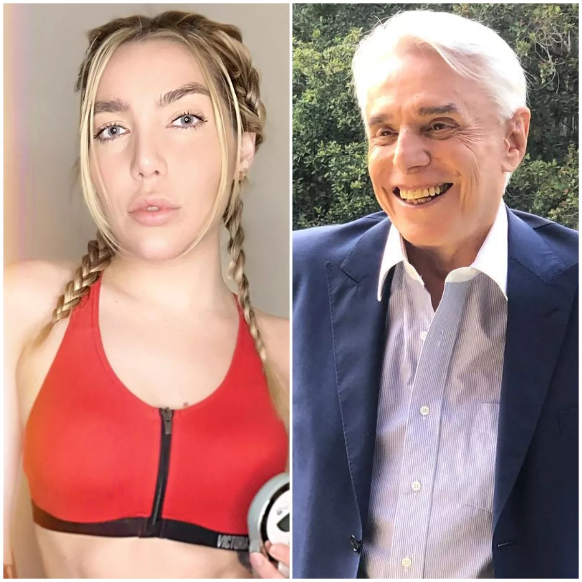 Frida Sofía y Enrique Guzmán