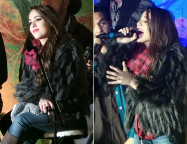 Danna Paola celebró Navidad junto a sus fans.