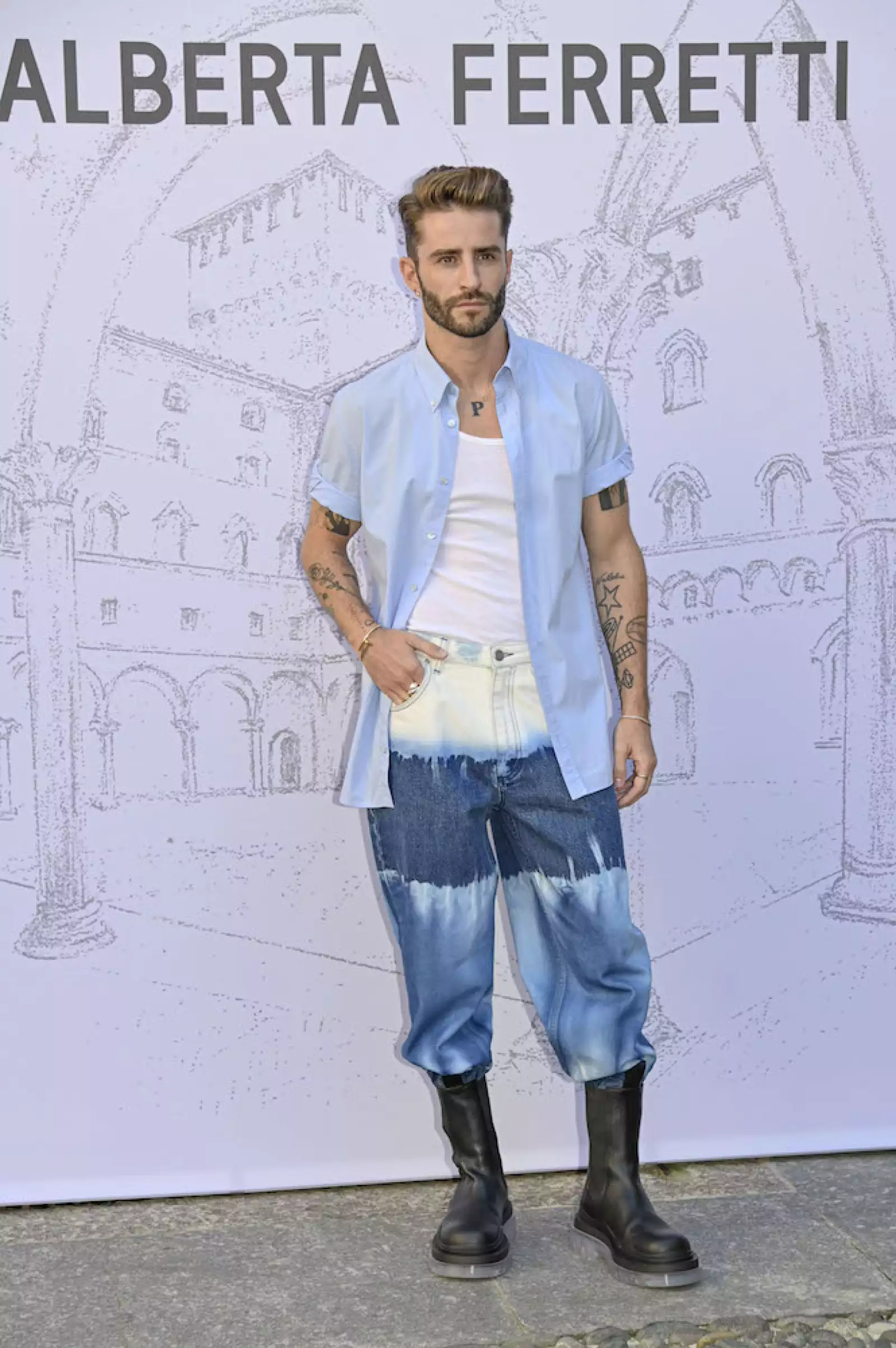 Pelayo Diaz - Alberta Ferretti show, Front Row, Spring Summer 2021, Milan Fashion Week