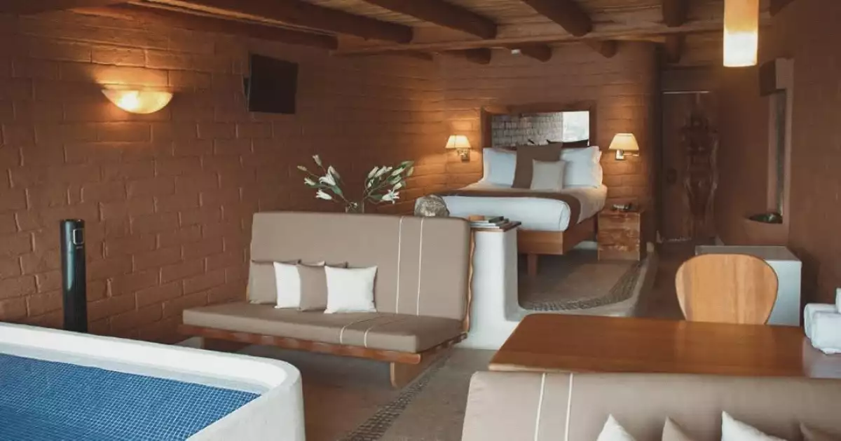 Foto de una suite de El Santuario en Valle de Guadalupe
