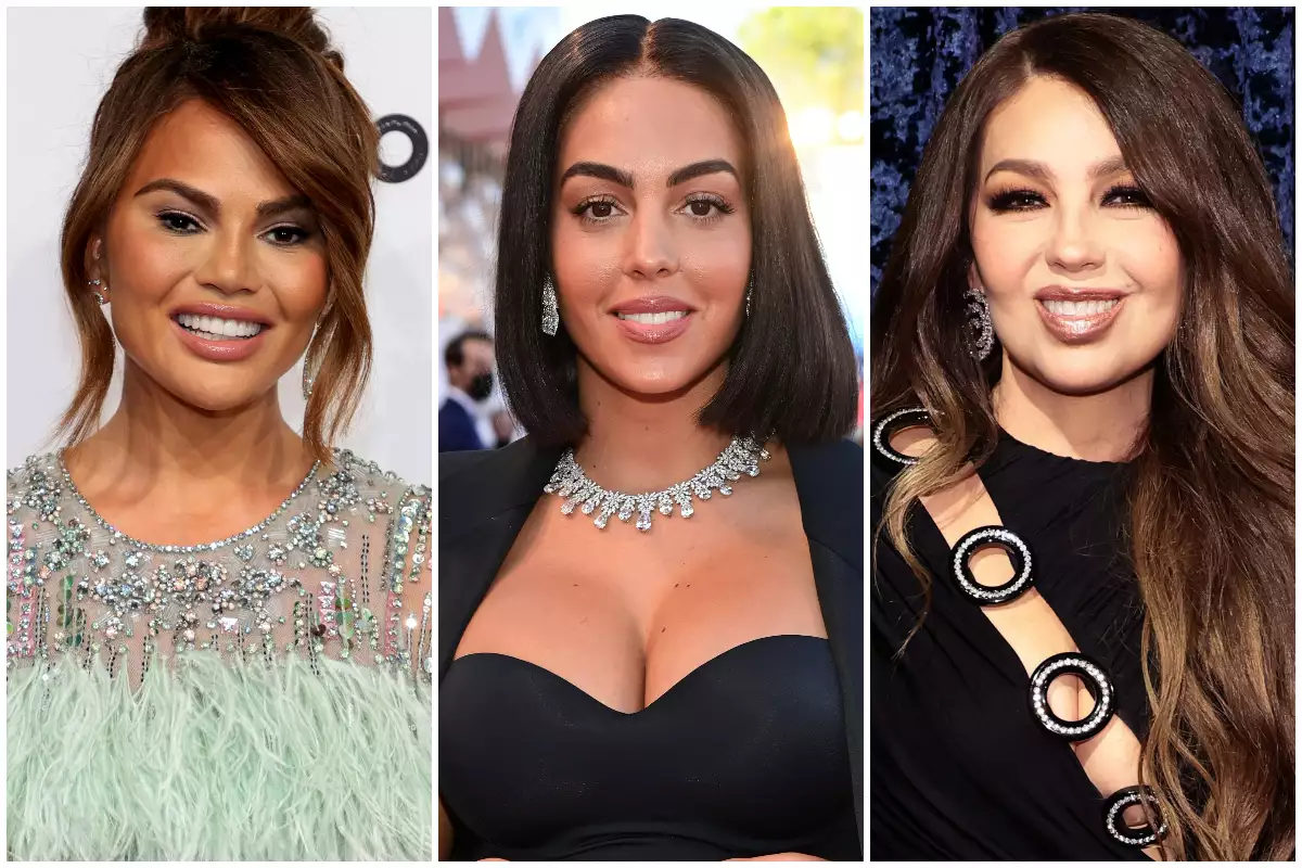 Chrissy Teigen, Georgina Rodríguez y Thalia