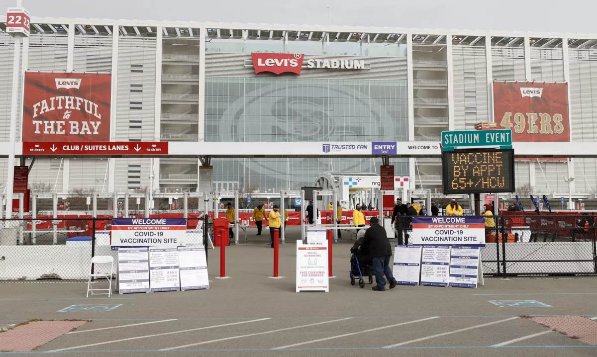 Levi Stadium Opens As Mass Covid Vaccination Site