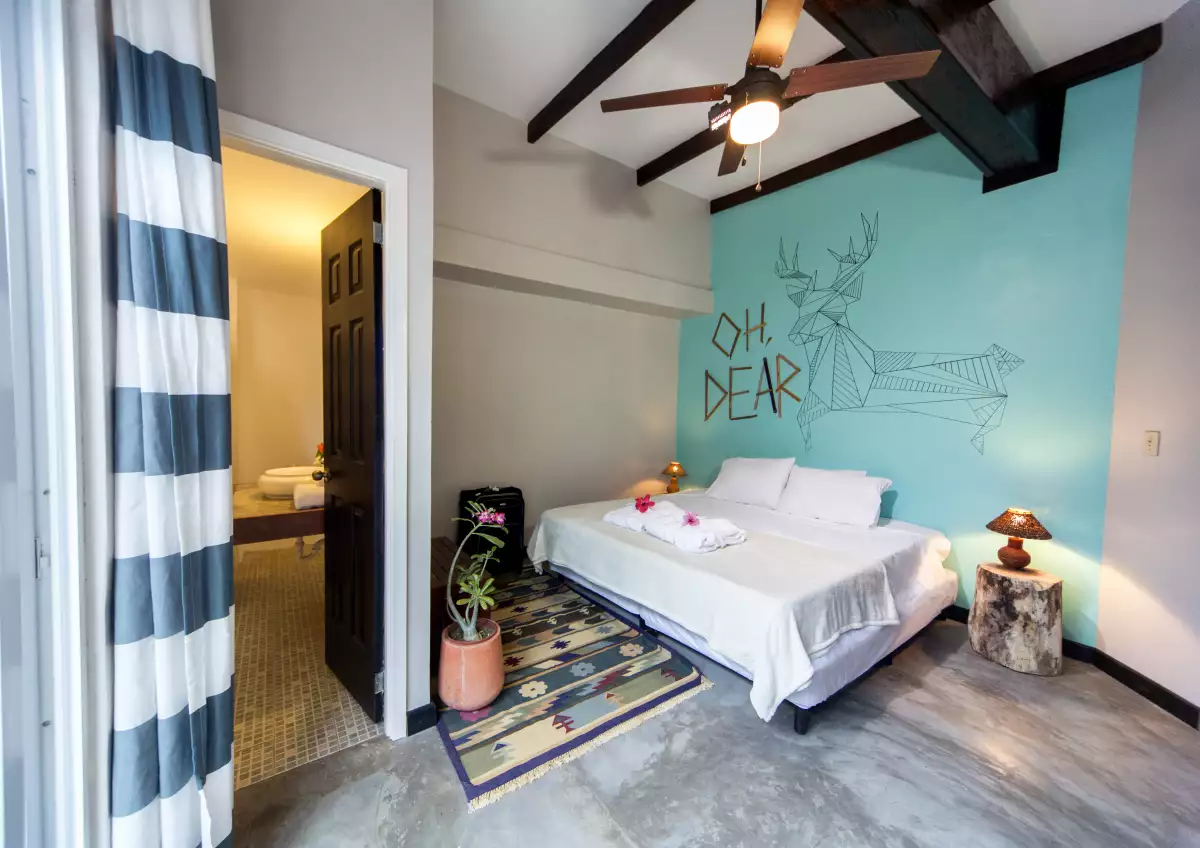 Hostal en la playa.