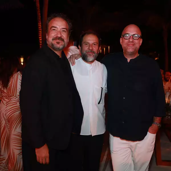 Juan Carlos Campos, chef Enrique Olvera y José Noé Suro