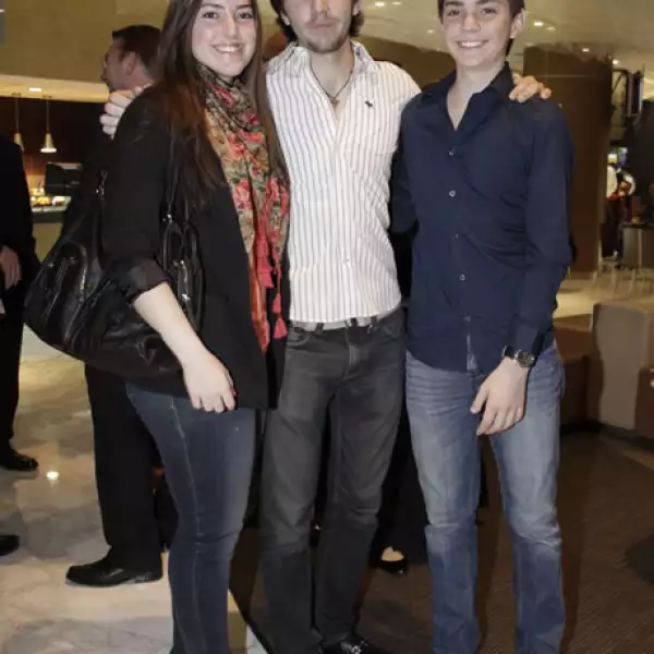 Andrea, Álvaro y Gonzalo Gil