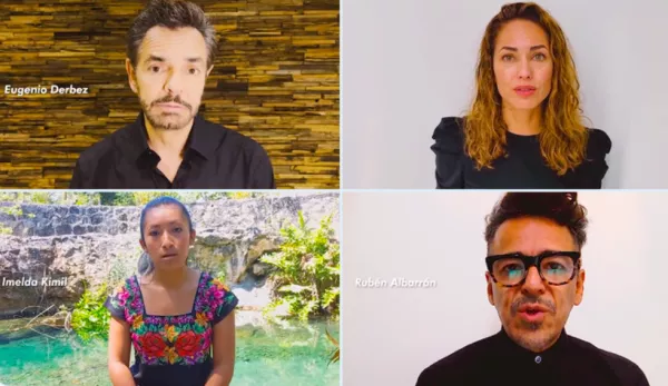 Video de famosos contra tren maya
