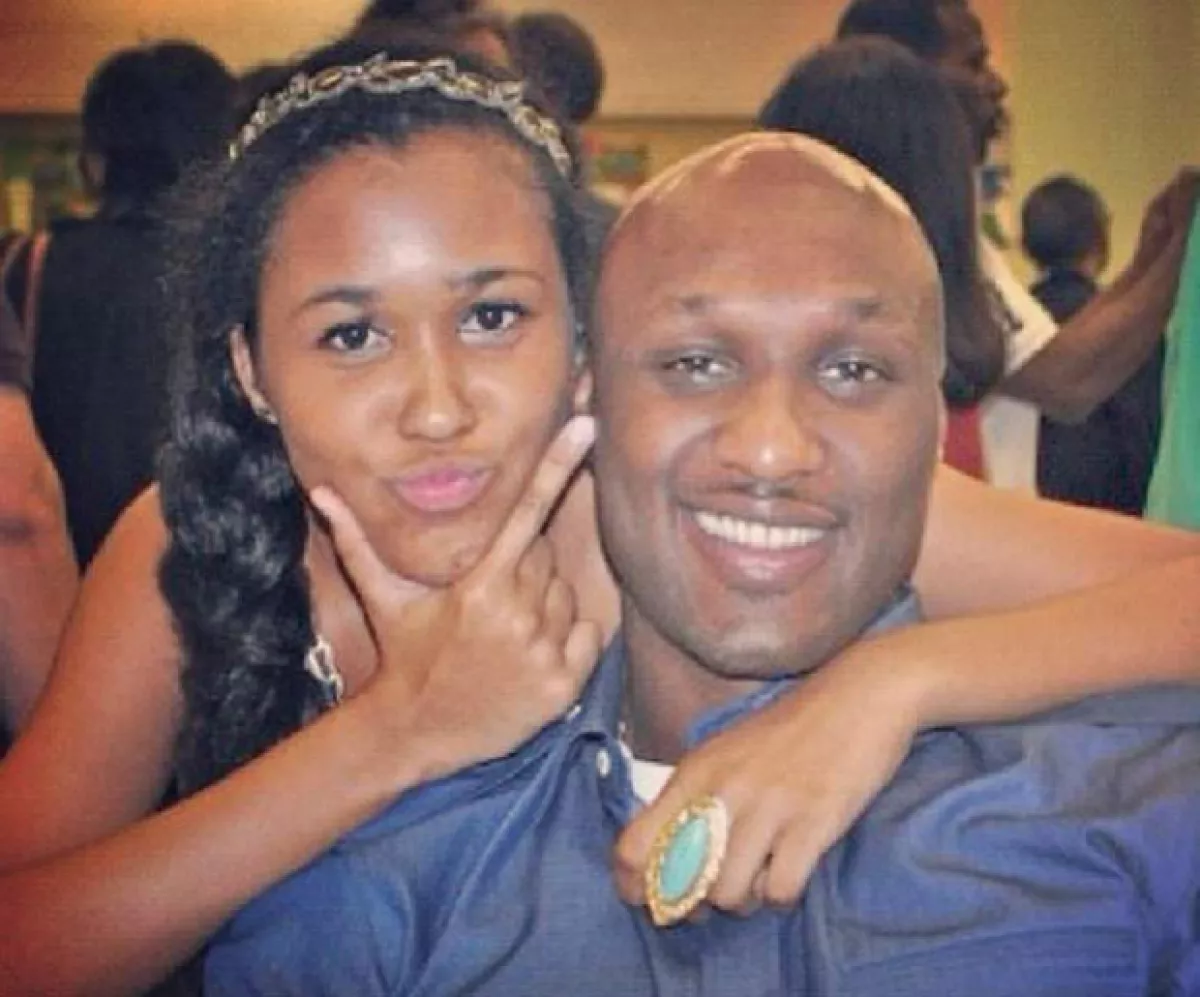 Destiny adora a su papá Lamar Odom.
