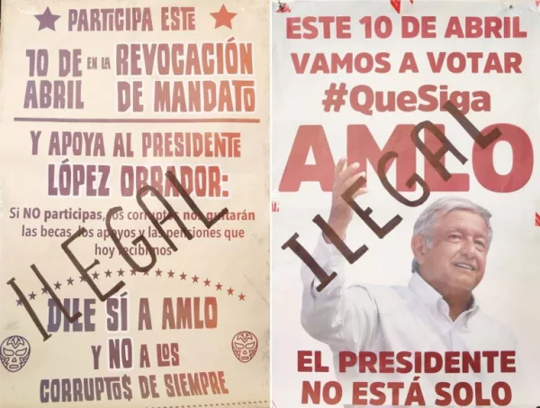 Ejemplos de propaganda que fueron materia de la denuncia del PAN.