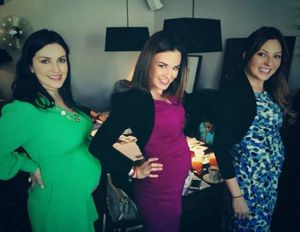 Tres amigas y futuras mamás: Lidia Ávila, Maria José y Mariana Ochoa.