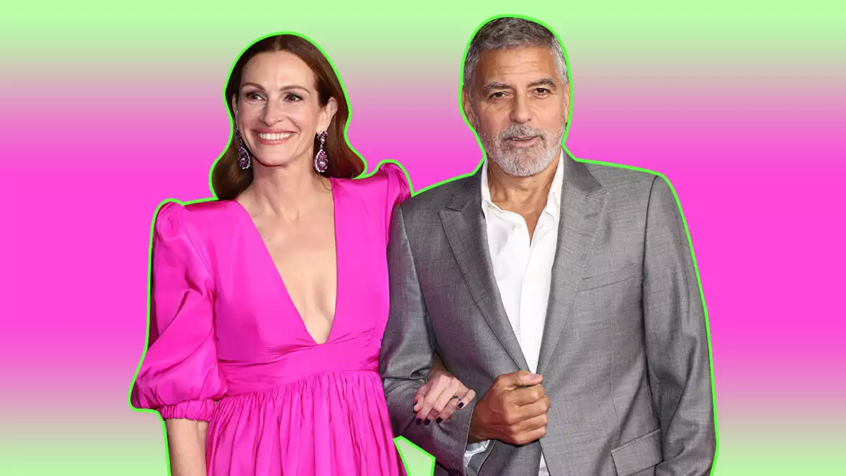 Julia Roberts le rinde tributo a su mejor amigo, George Clooney con su look.