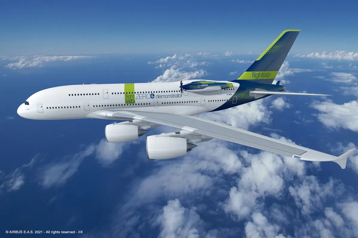 airbus avion hidrogeno