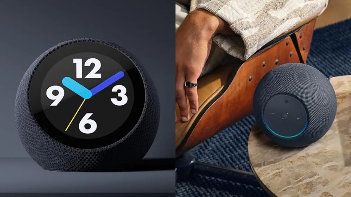 En la pantalla dos imágenes de la nueva Echo Dot.