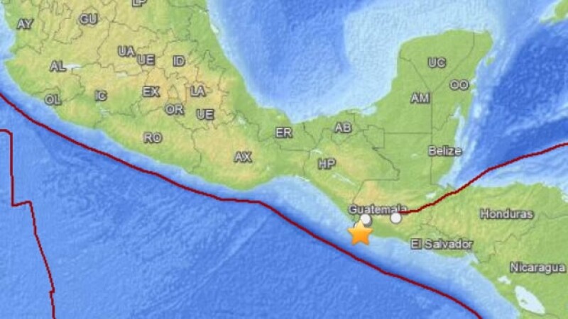 Un sismo se registra en las frontera entre México y Guatemala