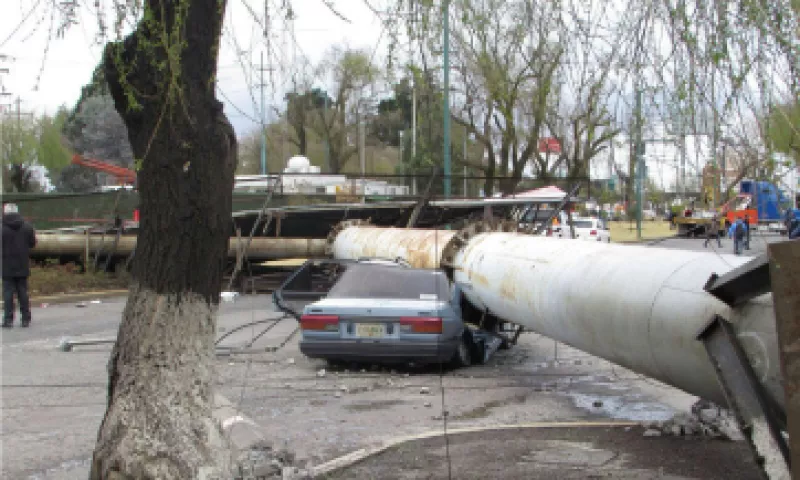 La tormenta invernal causó fuertes estragos este miércoles. (Foto: Cuartoscuro)