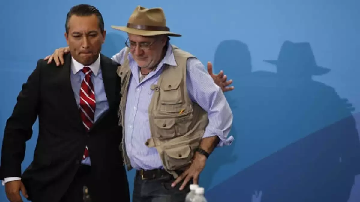 Javier Sicilia y Francisco Blake Mora