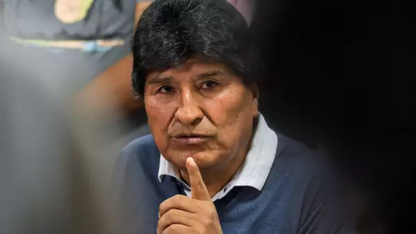 El expresidente de Bolivia, Evo Morales, habla durante una conferencia de prensa en Cochabamba, Bolivia, el 4 de octubre de 2024. 