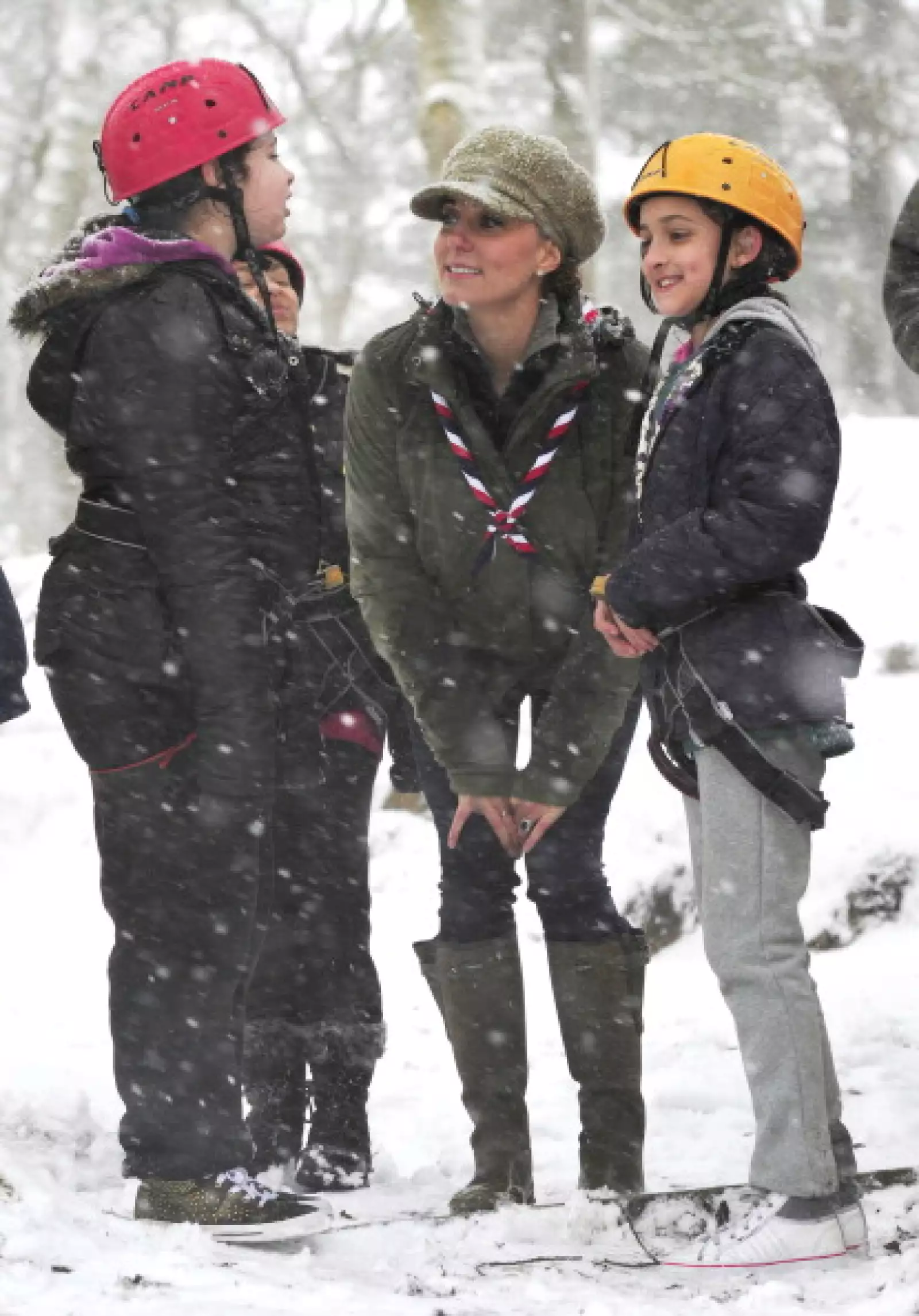 ¿Frío? No importa, el deber es el deber.