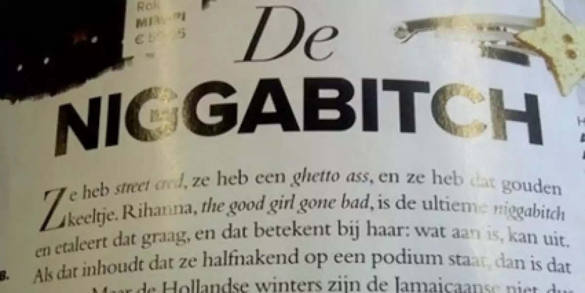 En la revista `Jackie´ definen el estilo de Rihanna como el de una `Nigga Bitch´.