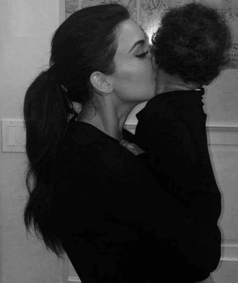 Kim dio a conocer esta enternecedora imagen junto a North.