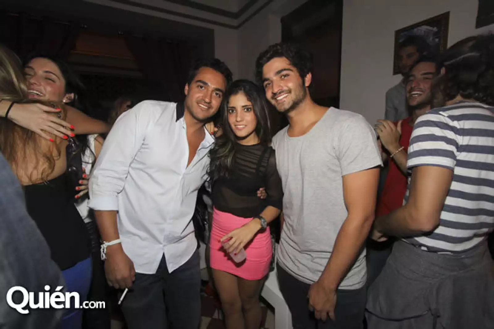 Memo Murguía, Fernanda Moyano y Moisés Helfon