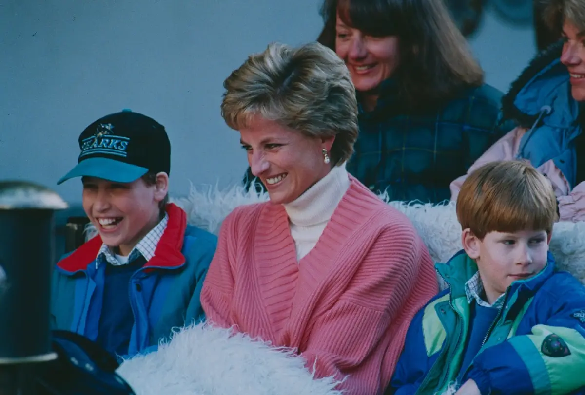 Príncipe William, Lady Di y el príncipe Harry