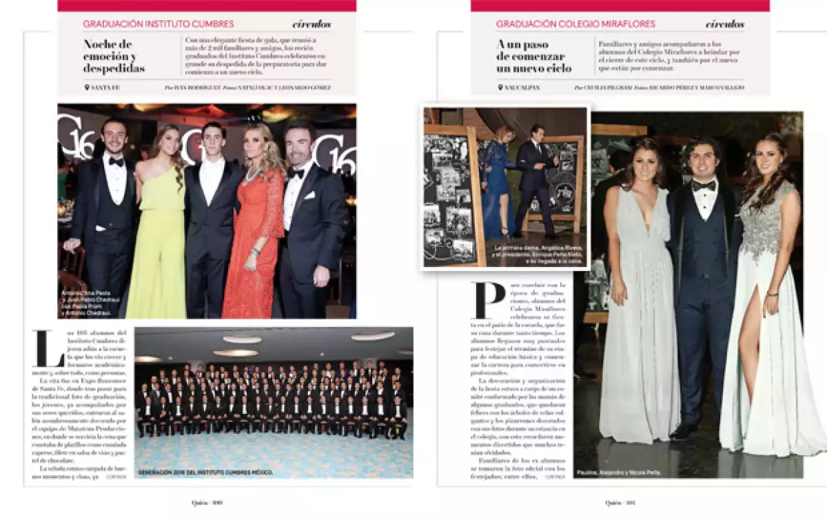 Todos los detalles de la graduación del Cumbres y Miraflores.