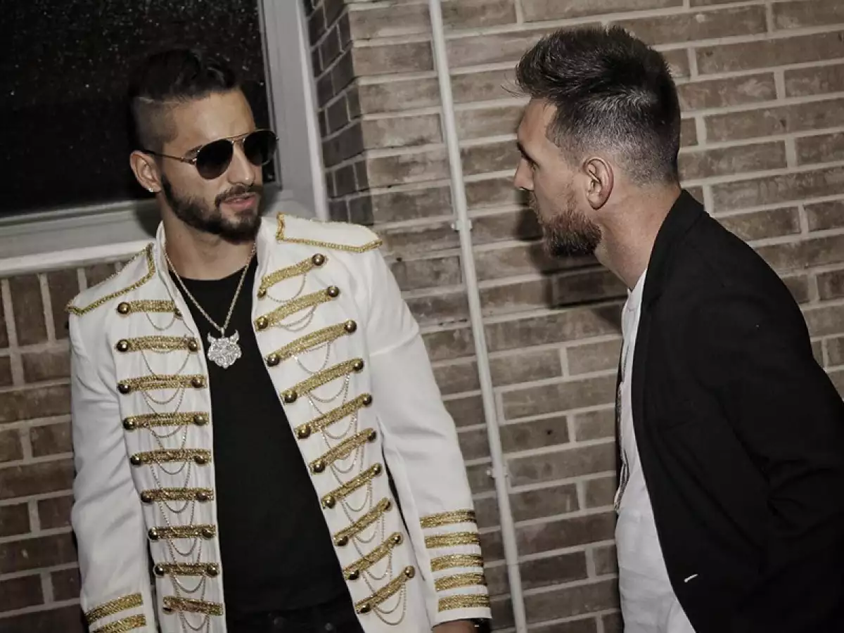 Maluma y Lionel Messi concierto