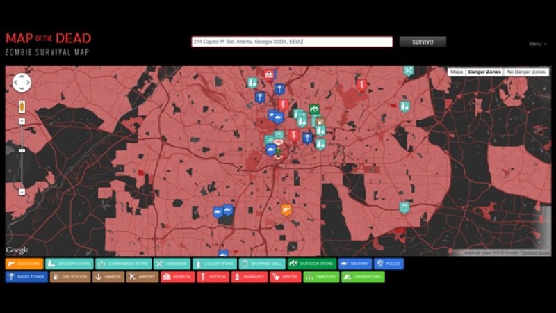 Mapa zombie