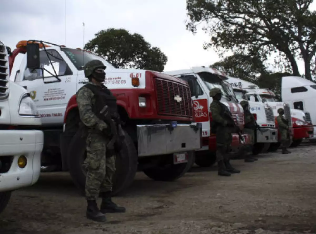 decomiso de pipas de combustible robado