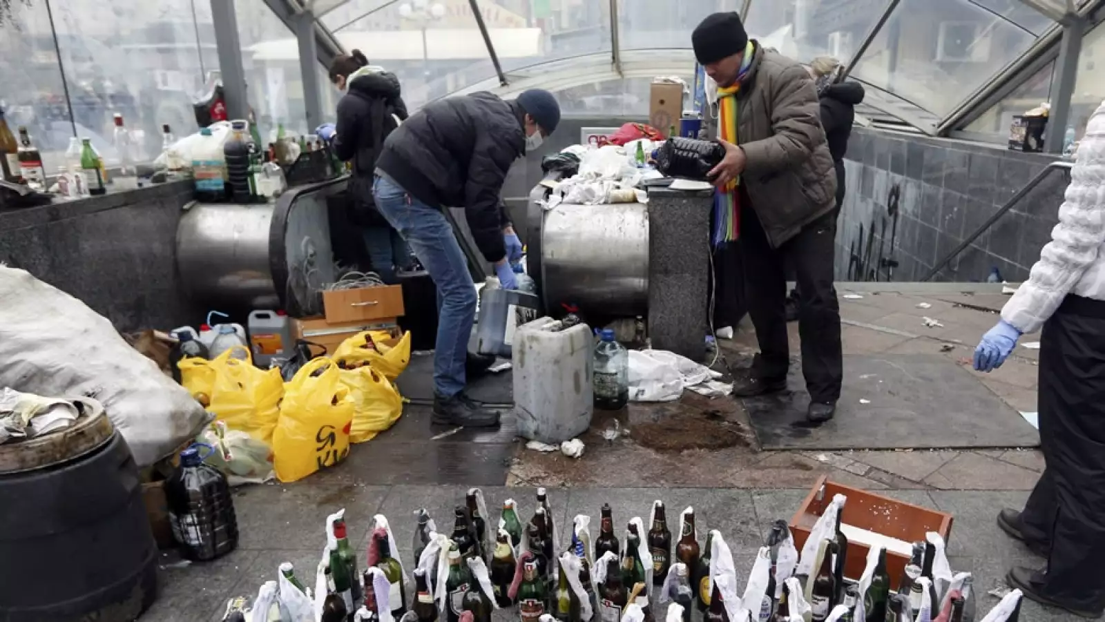 Protestas contra el gobierno en Ucrania