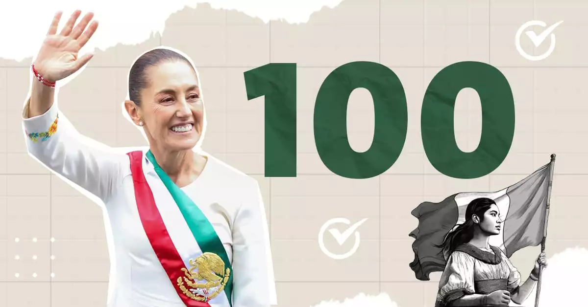 Estos son los 100 compromisos de Claudia Sheinbaum como presidenta de México