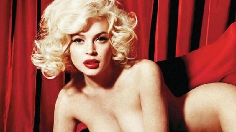Lindsay Lohan se muestra muy sensual en la sesión de fotos para Playboy.