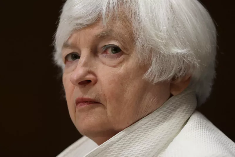 (La secretaria del Tesoro, Janet Yellen)