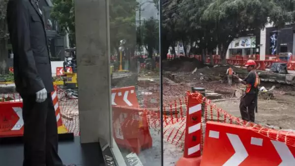 Obras en Masaryk
