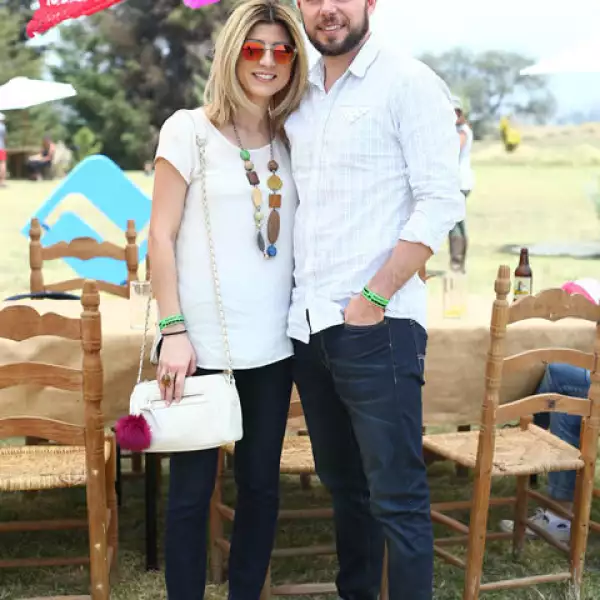 Annie Calcaneo y David Ortiz