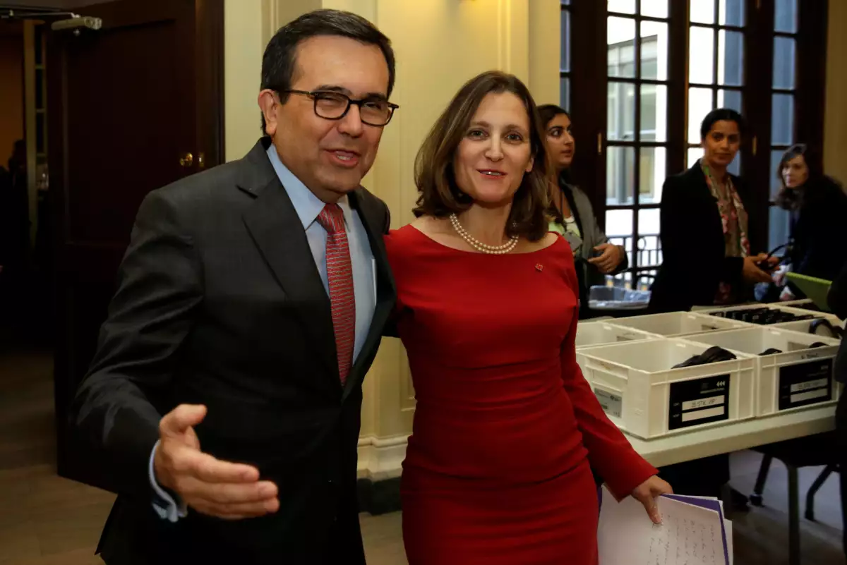 Chrystia Freeland Ildefonso Guajardo TLCAN