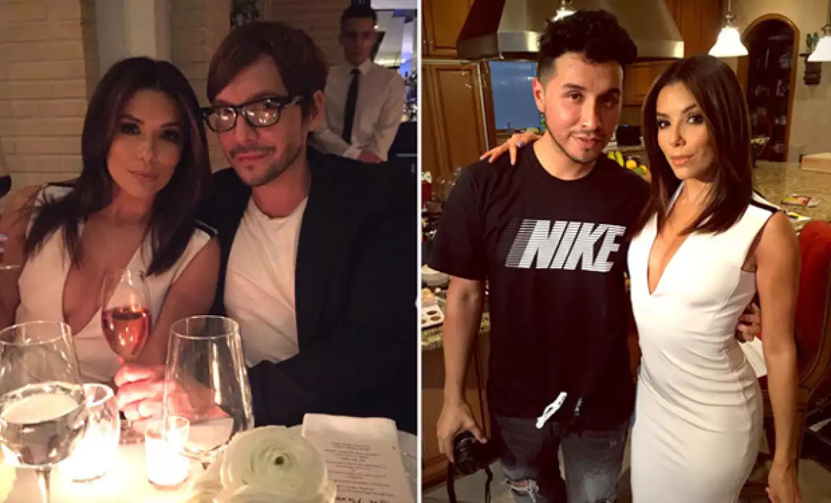 Además de presumir una selfie con su amiga, Eva mostró el sensual diseño que eligió para asistir al evento.