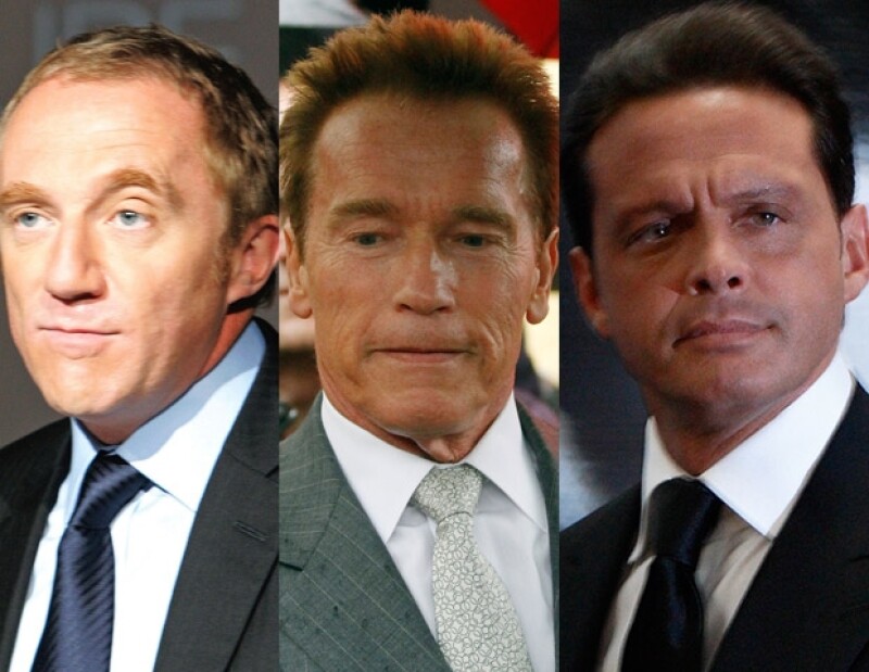 Françoise-Henri Pinault, Arnold Schwarzenegger y Luis Miguel reconocieron su paternidad años después.