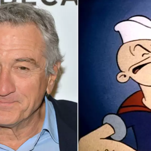 Robert De Niro podría comer una lata de espinacas diaria para hacer crecer sus músculos y ya sería el clon exacto de Popeye.