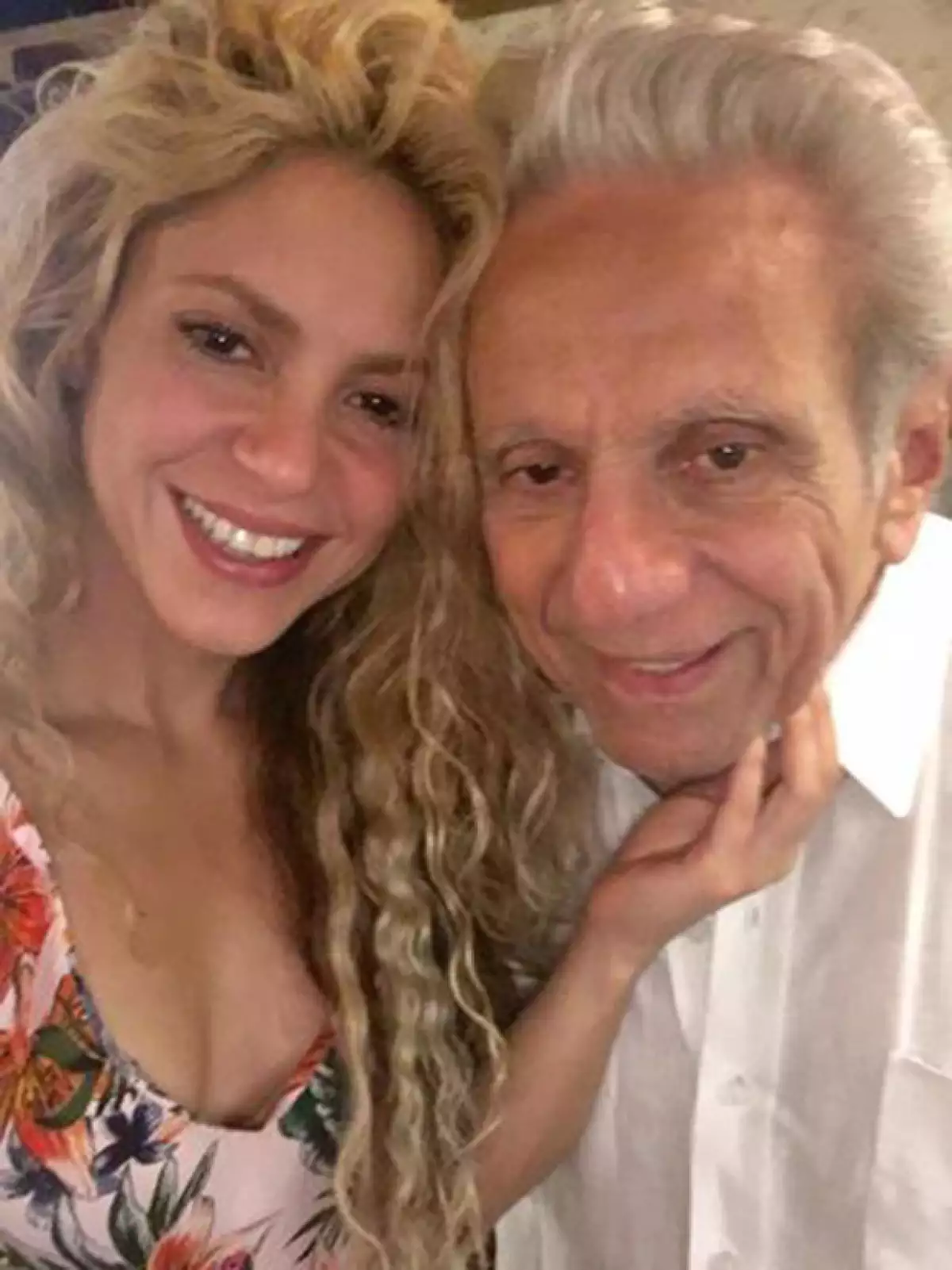 Shakira con su papá, William Mebarak.