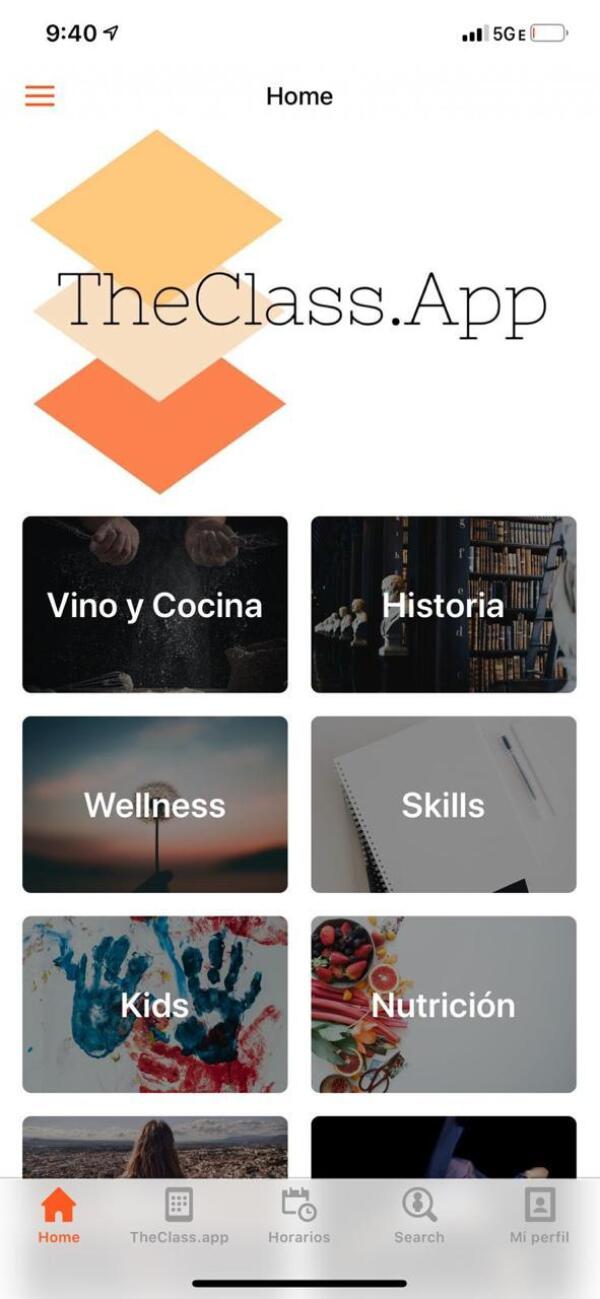 The class app