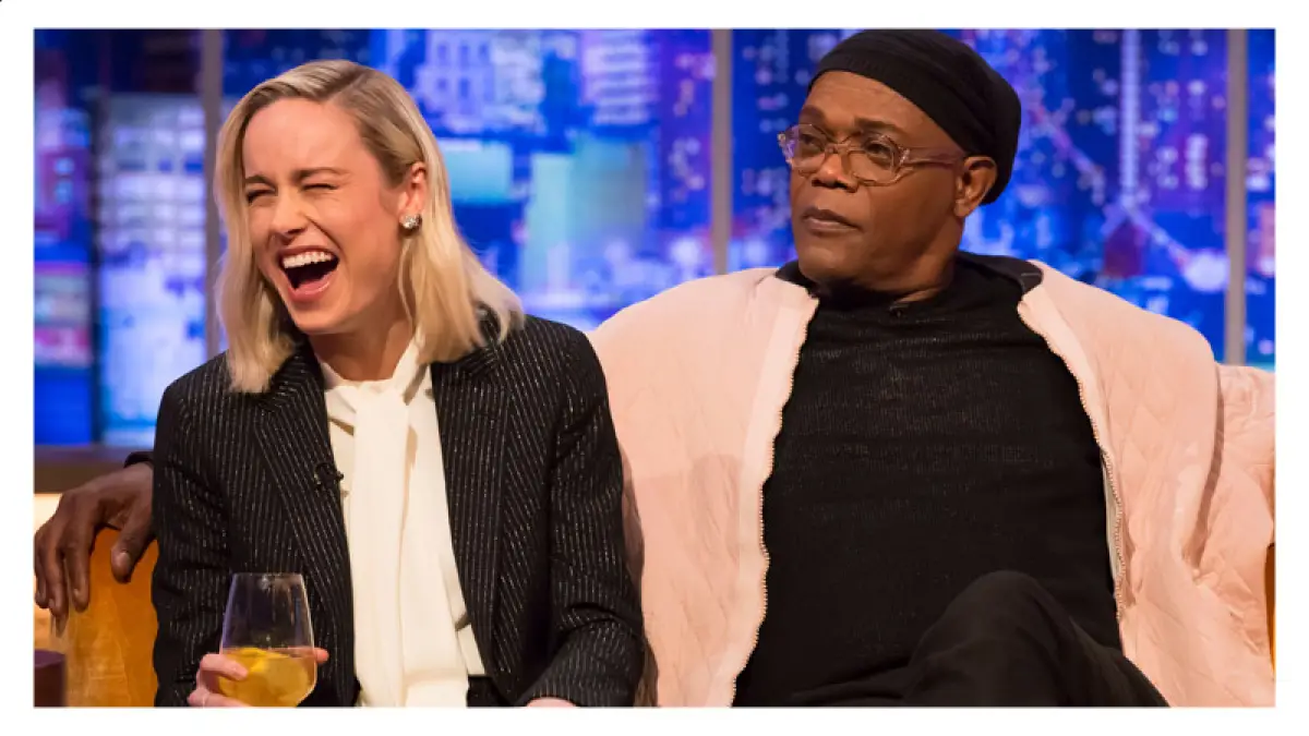 Brie Larson y Samuel L. Jackson