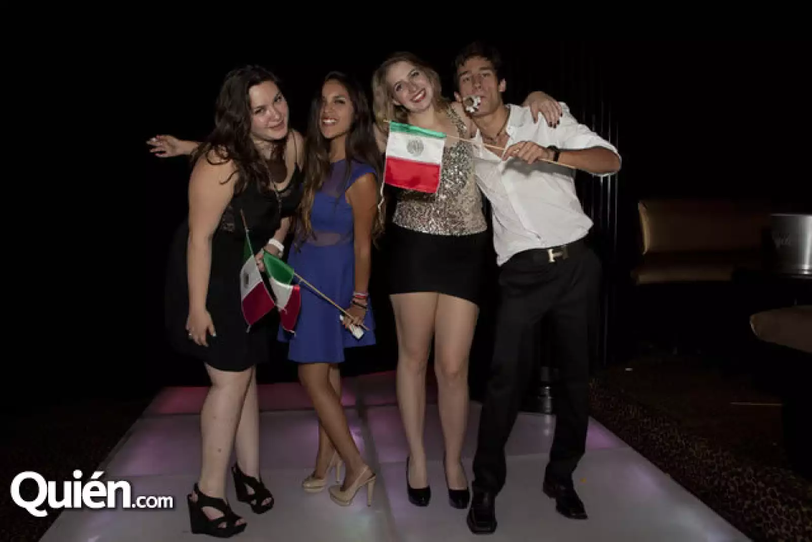 Jimena Souza, Mariana Rosales, Sofía Mosit y Luis Posoms