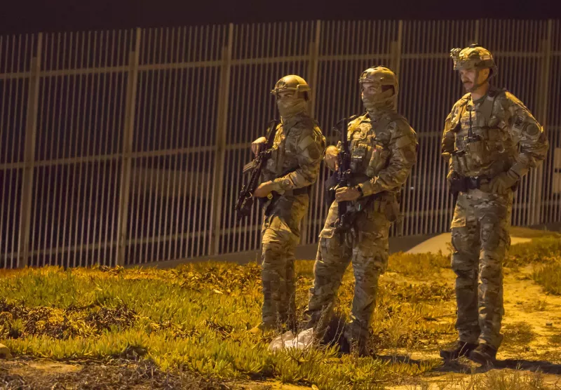 Militares frontera México EU