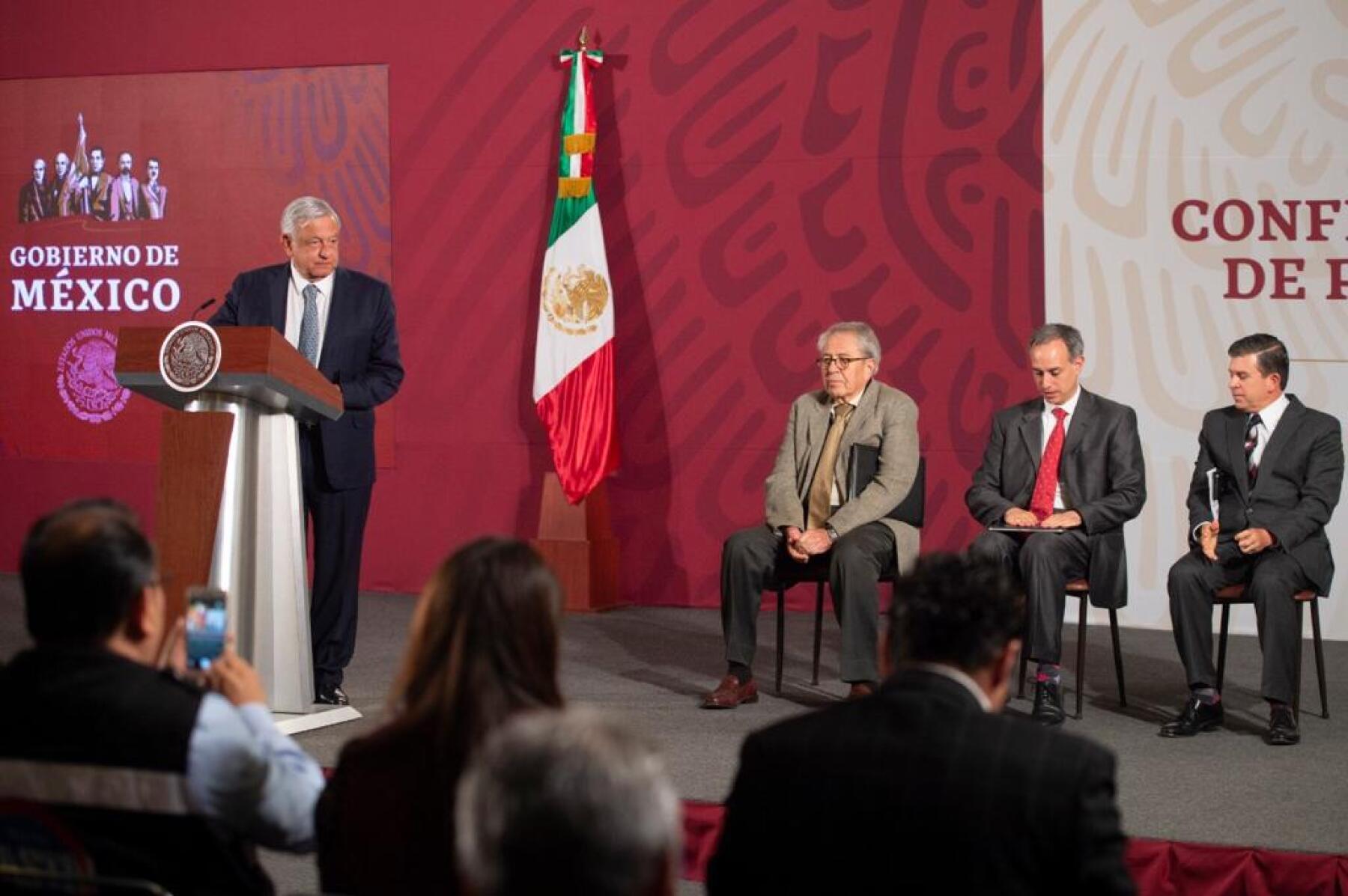 AMLO en la mañanera del 16 de marzo de 2020