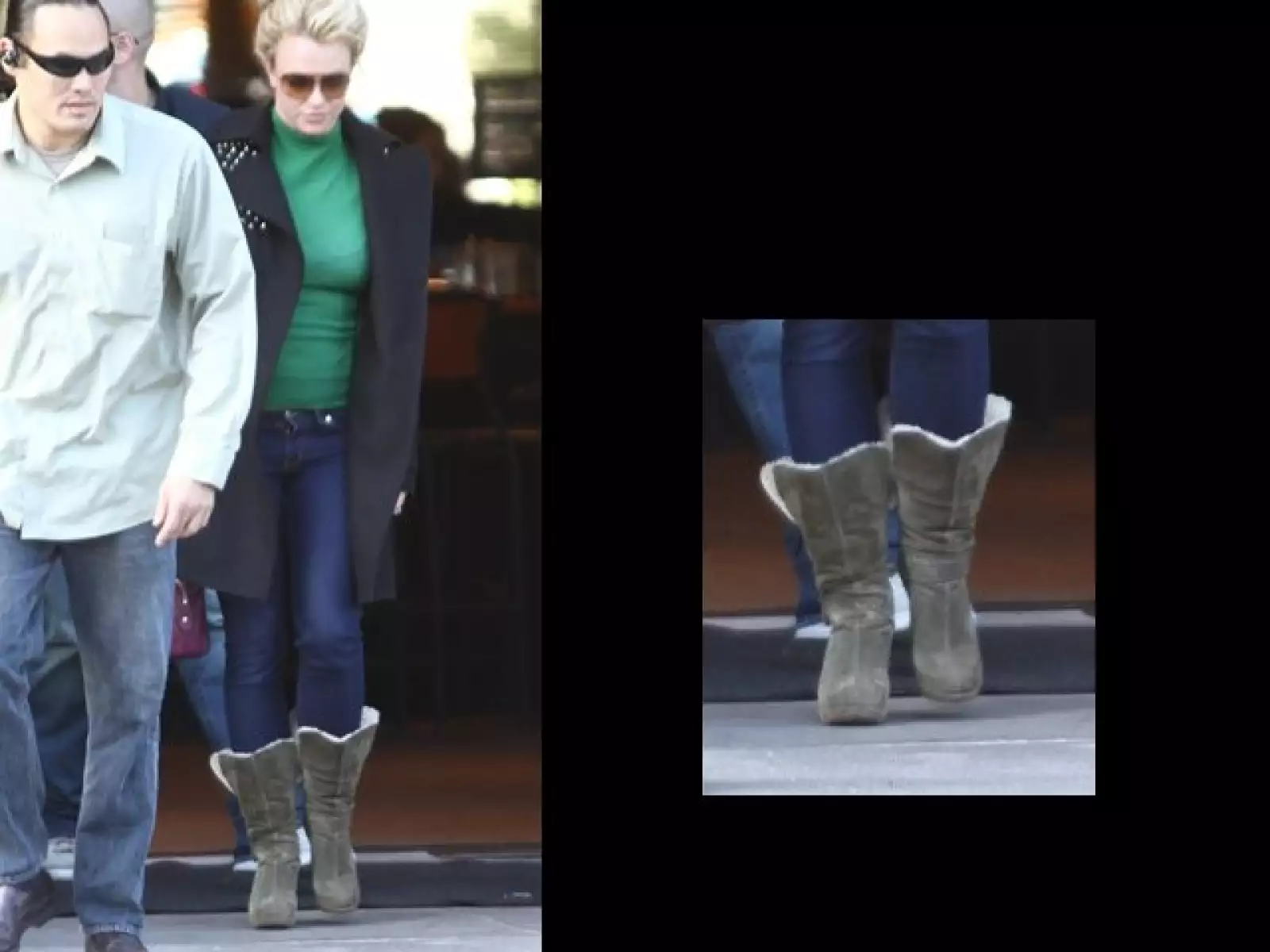 Britney se ve muy relajada y cómoda.