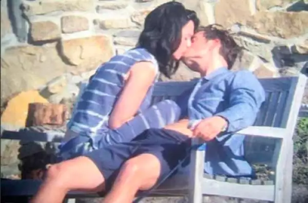 La pareja viviendo un romántico momento en California.