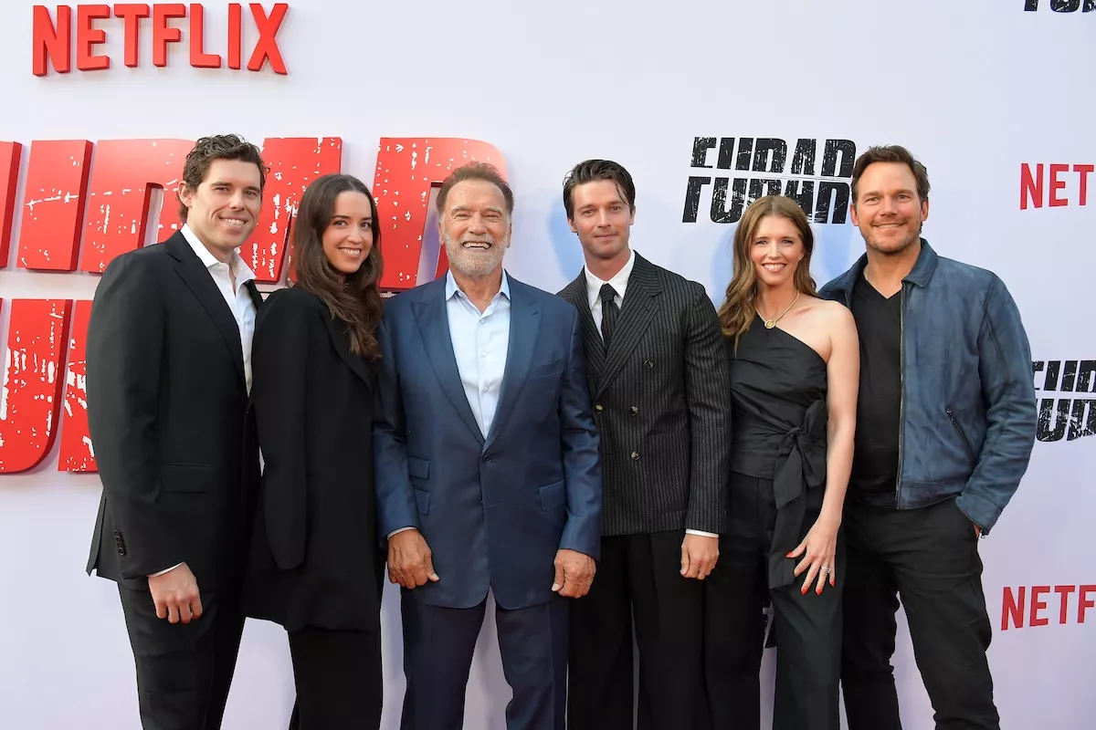 Arnold Schwarzenegger reúne a todos sus hijos en la alfombra roja de 'FUBAR'