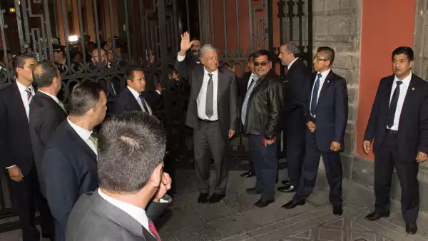 AMLO en Palacio Nacional