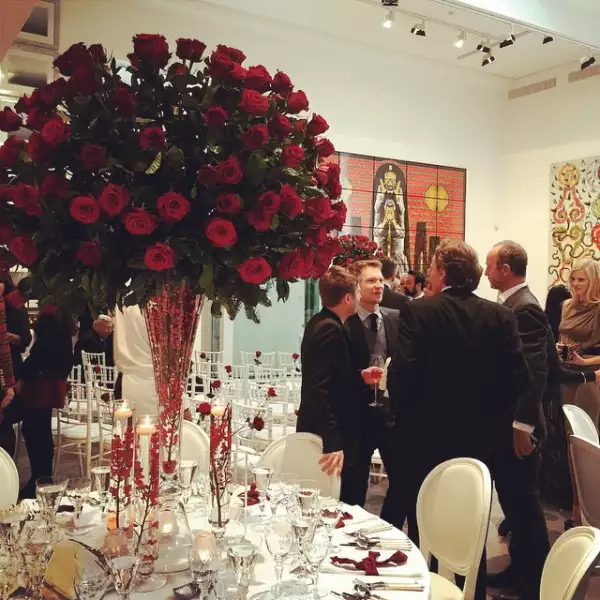 El momento en el que recibieron las felicitaciones de amigos e invitados.